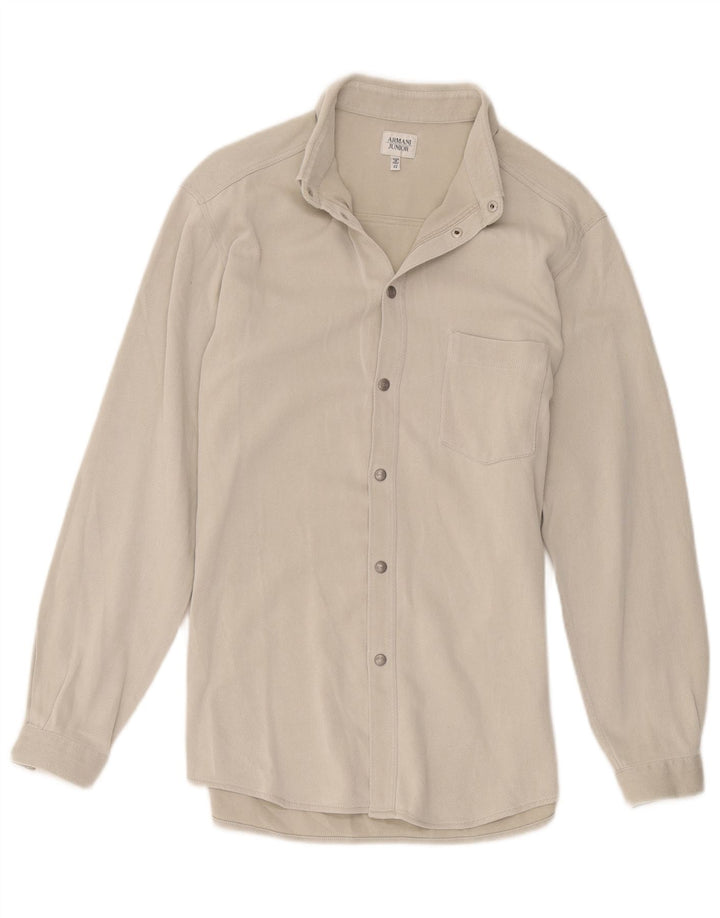 Armani Junior Drengeskjorte 13-14 år Beige Bomuld