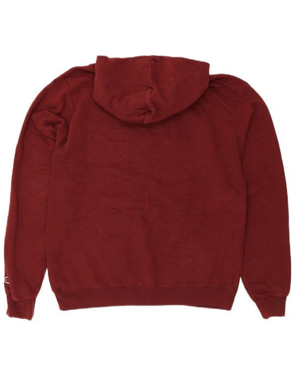 Champion Herre grafisk Regular Fit Hoodie Jumper Medium Maroon College