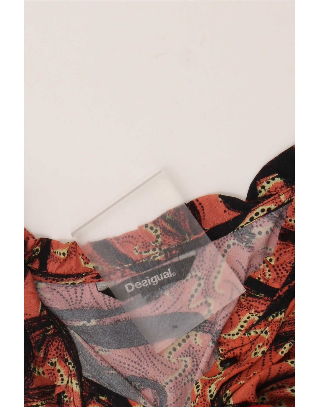 Desigual Dame 3/4 ærmet bluse Top UK 18 XL Flerfarvet Patchwork