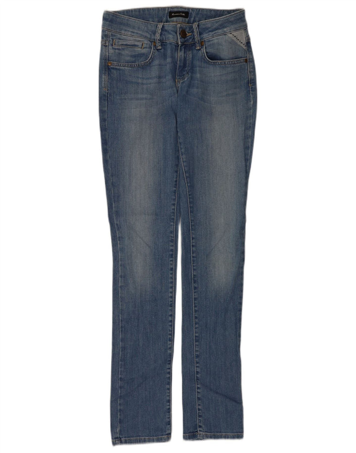 Massimo Dutti Dame Slim Jeans W26 L32 Blå Bomuld