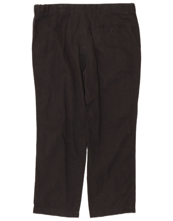 MARKS & SPENCER Herre Regular Fit Straight Chino Bukser W38 L29 Sort