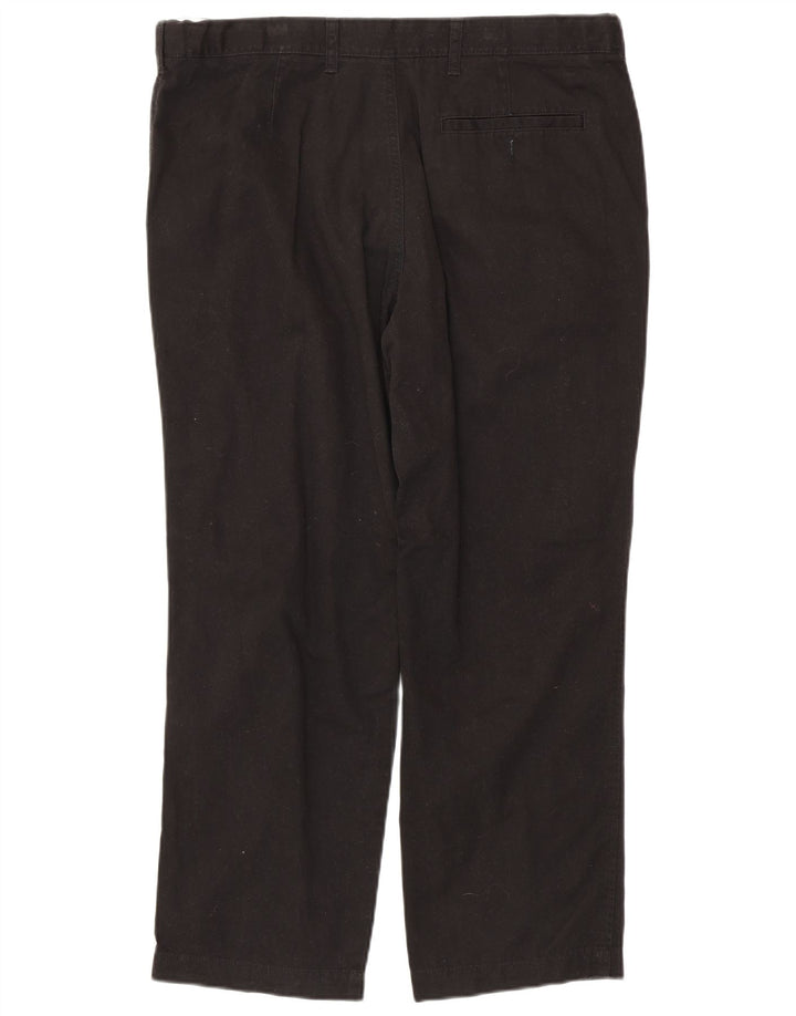 MARKS & SPENCER Herre Regular Fit Straight Chino Bukser W38 L29 Sort