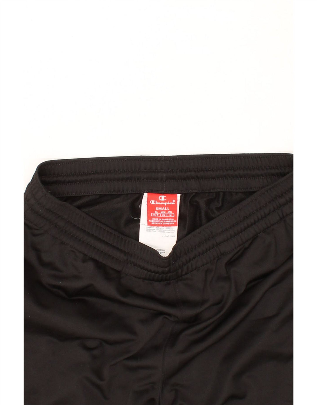 CHAMPION Mens Tracksuit Trousers Small  Black Polyester Vintage Champion and Second-Hand Champion from Messina Hembry 