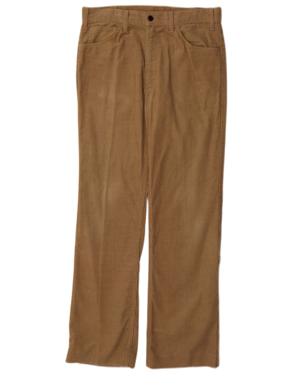 Levi's Lige fløjlsbukser til mænd W33 L32 Beige bomuld