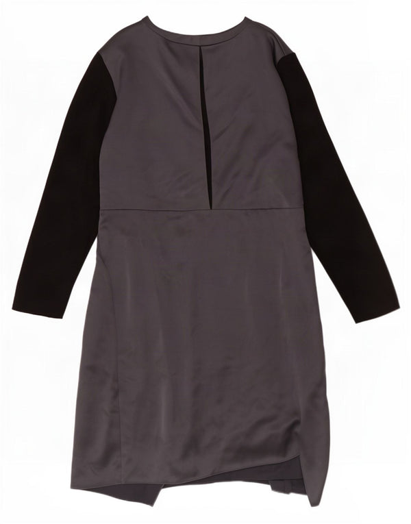 Marks & Spencer Kvinder A-Line Kjole UK 24 4XL Sølv Colourblock