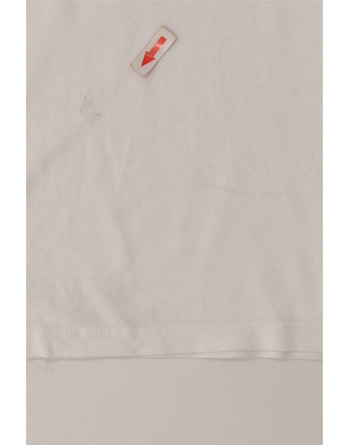Levi's Grafisk T-shirt top til kvinder UK 14 Medium White