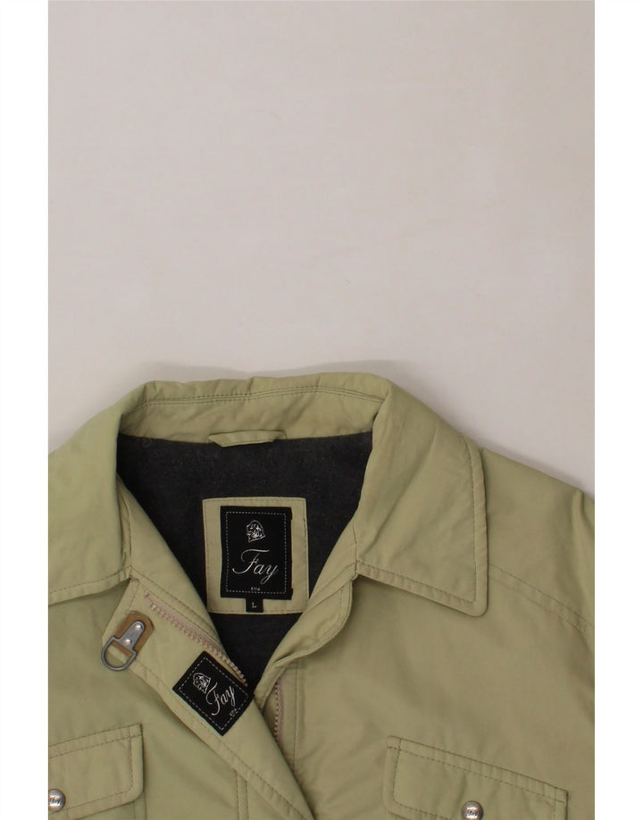 FAY Womens Utility Jacket UK 16 Large Beige Vintage Fay and Second-Hand Fay from Messina Hembry 