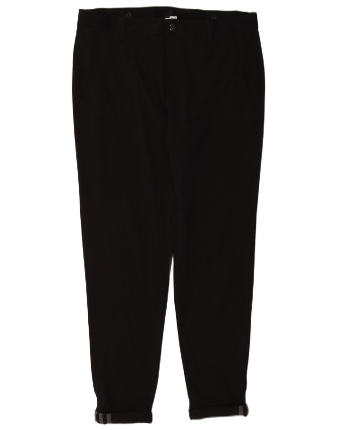 Adidas Herre Slim Chino Bukser W34 L29 Sort Polyester