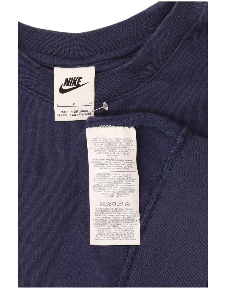 Nike Sweatshirt til mænd, stor marineblå bomuld