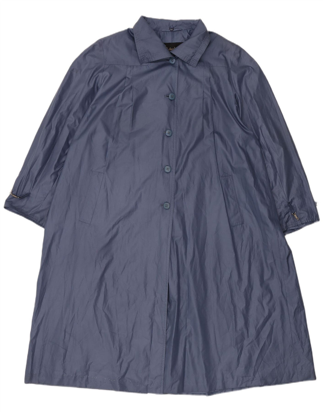 Claude Havrey Dame Oversized Overfrakke EU 41 Medium Blue Polyester