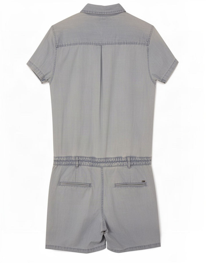 Tommy Hilfiger Dame Playsuit US 8 Medium Blue Cotton