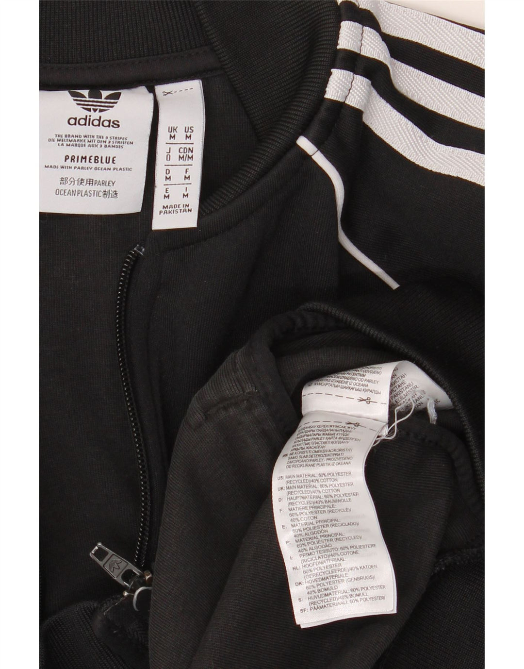 Adidas Træningsdragt til mænd Topjakke Medium Sort Polyester