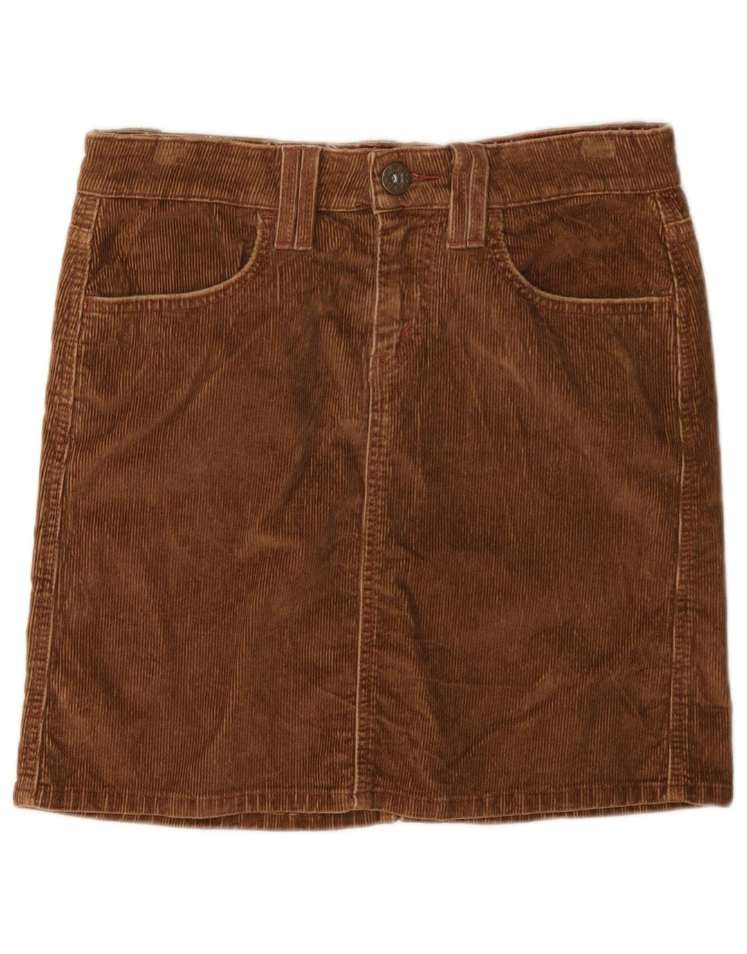 Levi's Dame Mini Corduroy Nederdel US 3 Small W30 Brun Bomuld