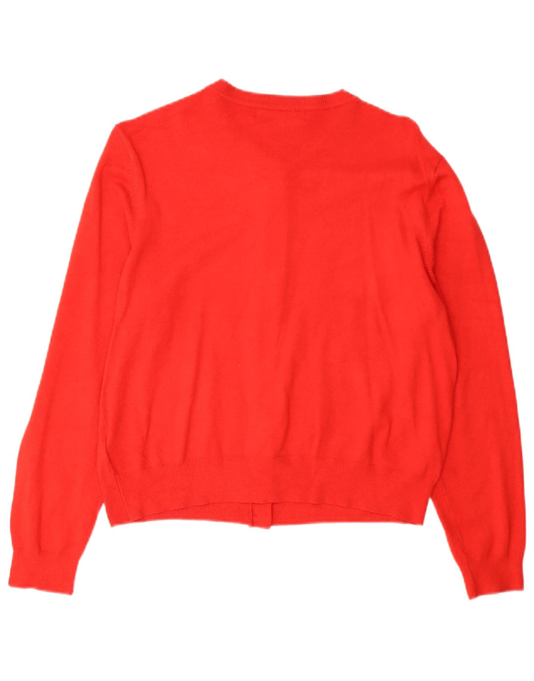 Marks & Spencer Dame Cardigan Sweater UK 16 Large Red Viscose
