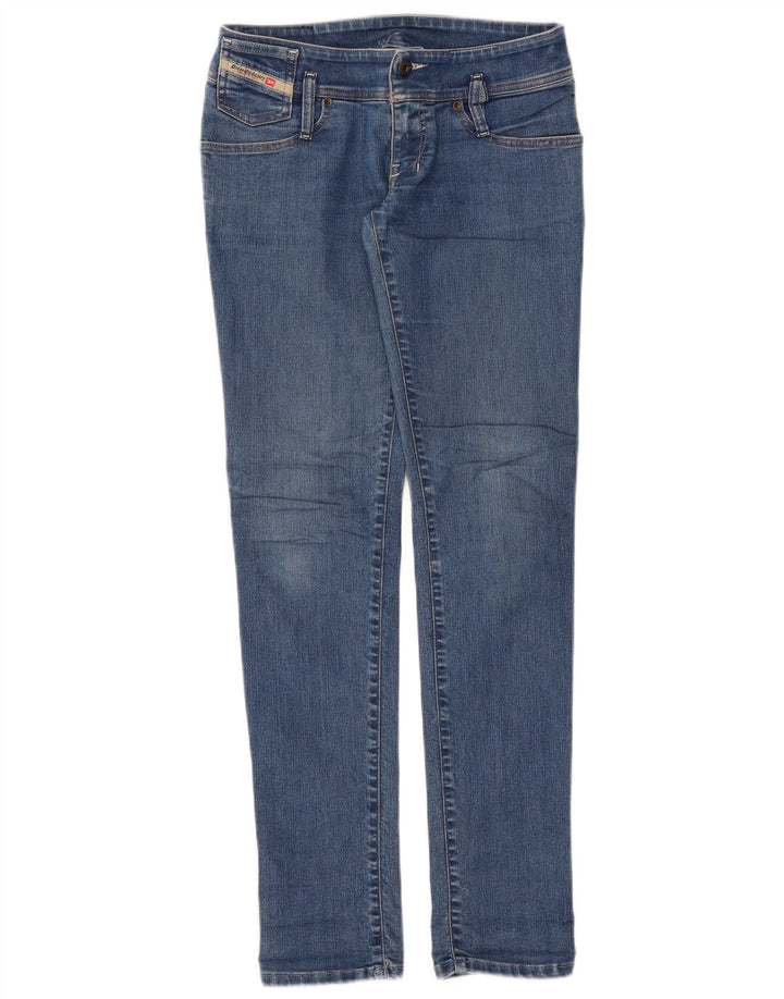Diesel Dame Slim Jeans W27 L32 Blå Bomuld