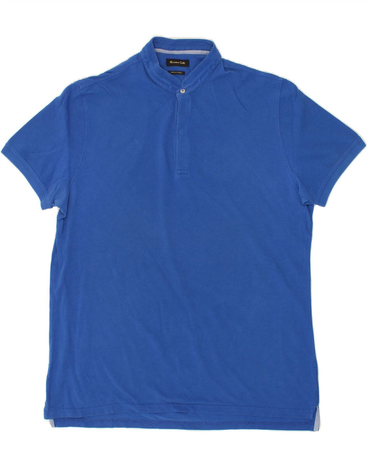 MASSIMO DUTTI Mens Polo Shirt XL Blue Vintage Massimo Dutti and Second-Hand Massimo Dutti from Messina Hembry 