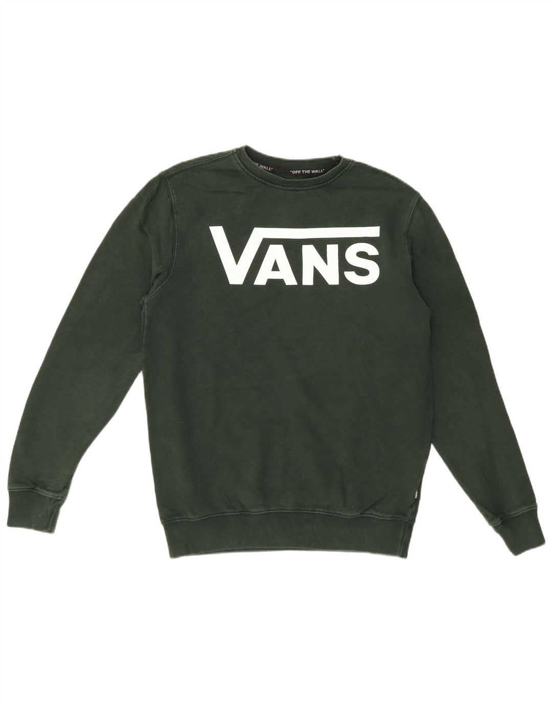 Vans Herre Grafisk Sweatshirt Jumper Lille Grøn Bomuld