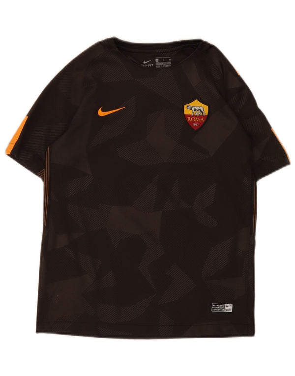 Nike Boys As Roma Grafisk T-Shirt Top 10-11 år Medium Brun Geometrisk