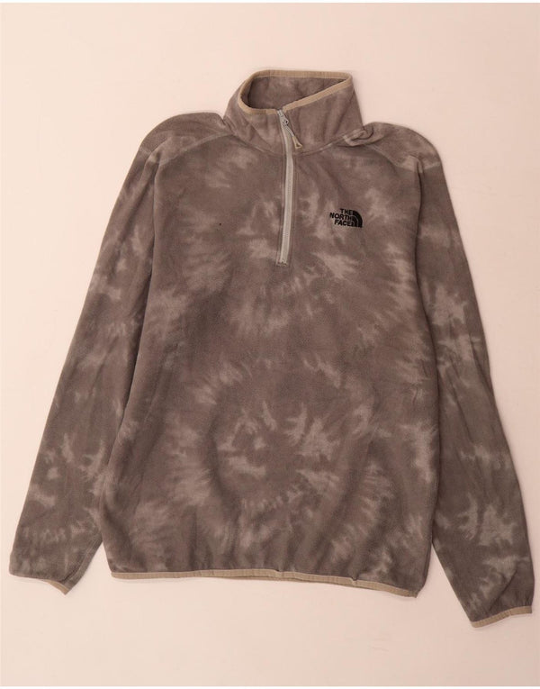 The North Face Herre lynlåshals Fleece Jumper Medium Grey Tie Dye Polyester