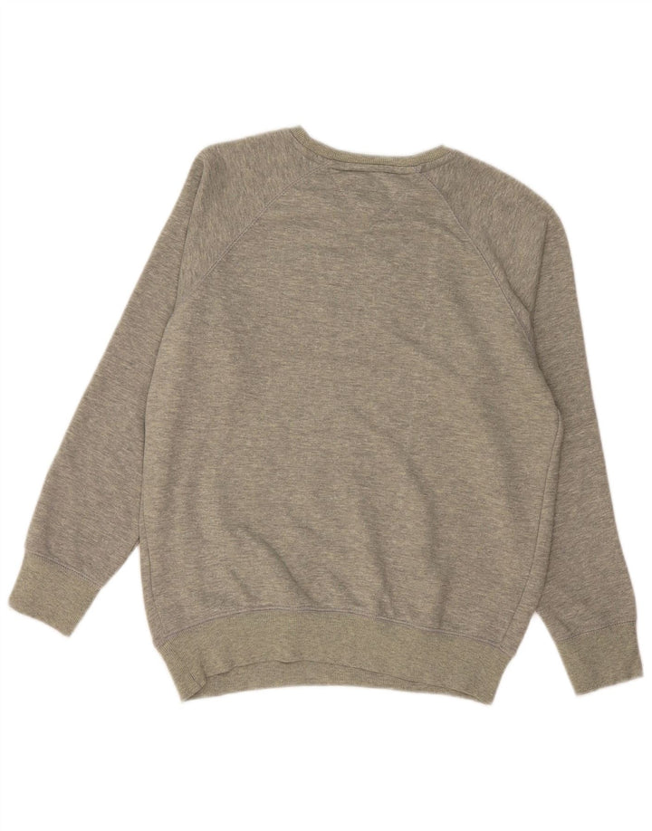 TOMMY HILFIGER Grafisk sweatshirt til mænd, lille grå bomuld