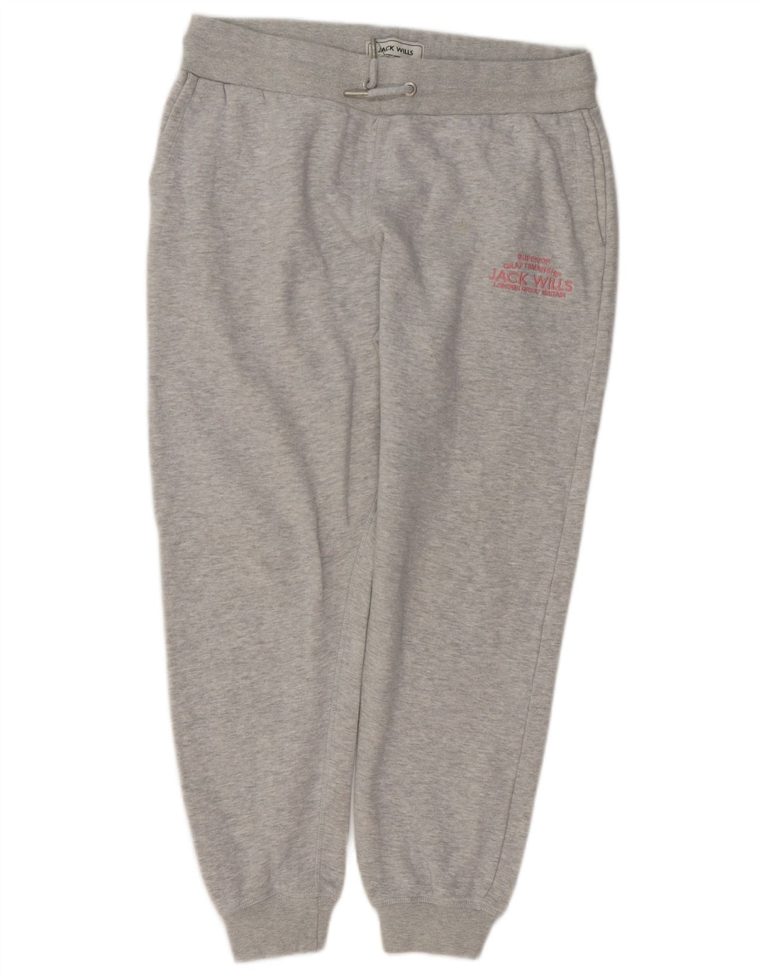 JACK WILLS Træningsdragt til kvinder Joggers UK 14 Medium Grey Bomuld