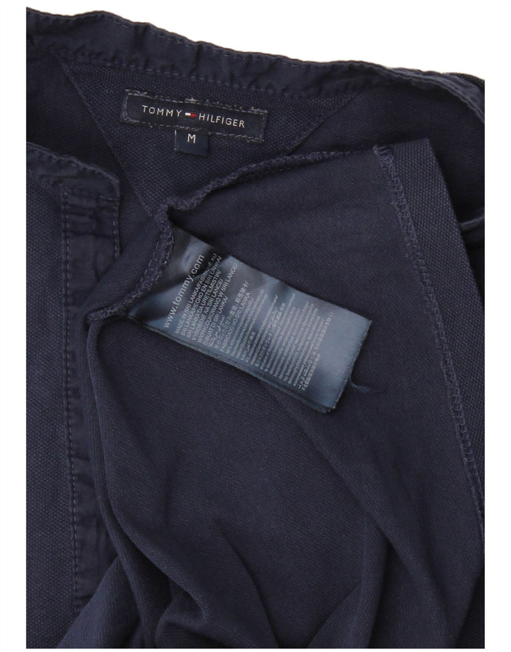 TOMMY HILFIGER Dame poloshirt UK 12 Medium Navyblå Bomuld