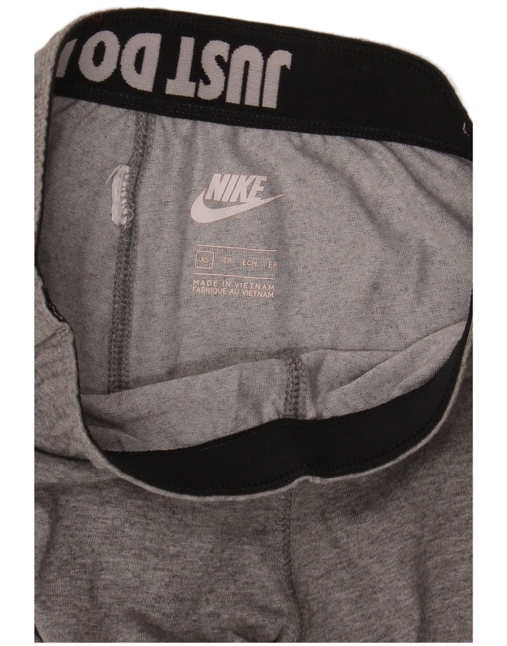 Nike Dame Grafiske Leggings UK 6 XS Grå Flecked