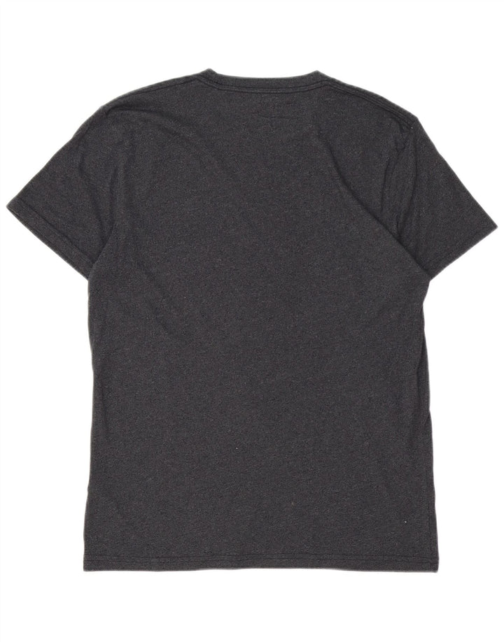 HOLLISTER Herre T-Shirt Top Lille Grå Bomuld