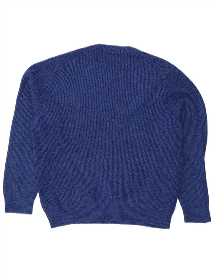 Marks & Spencer dame sweater med rund hals i overstørrelse UK 18 XL Blå