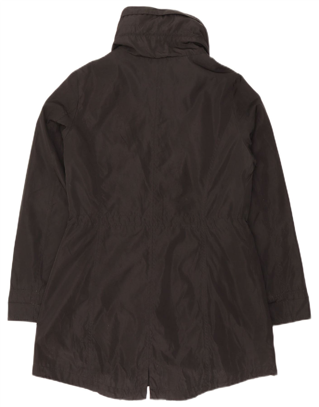 Michael Kors Dame Hooded Parka Jacket UK 10 Small Black Polyester