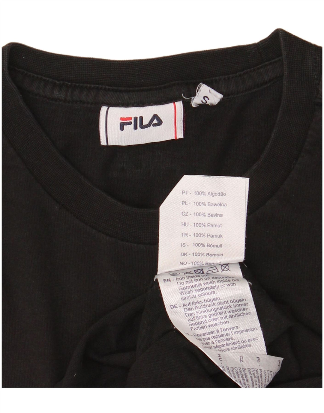 Fila Herre grafisk T-shirt top lille sort bomuld