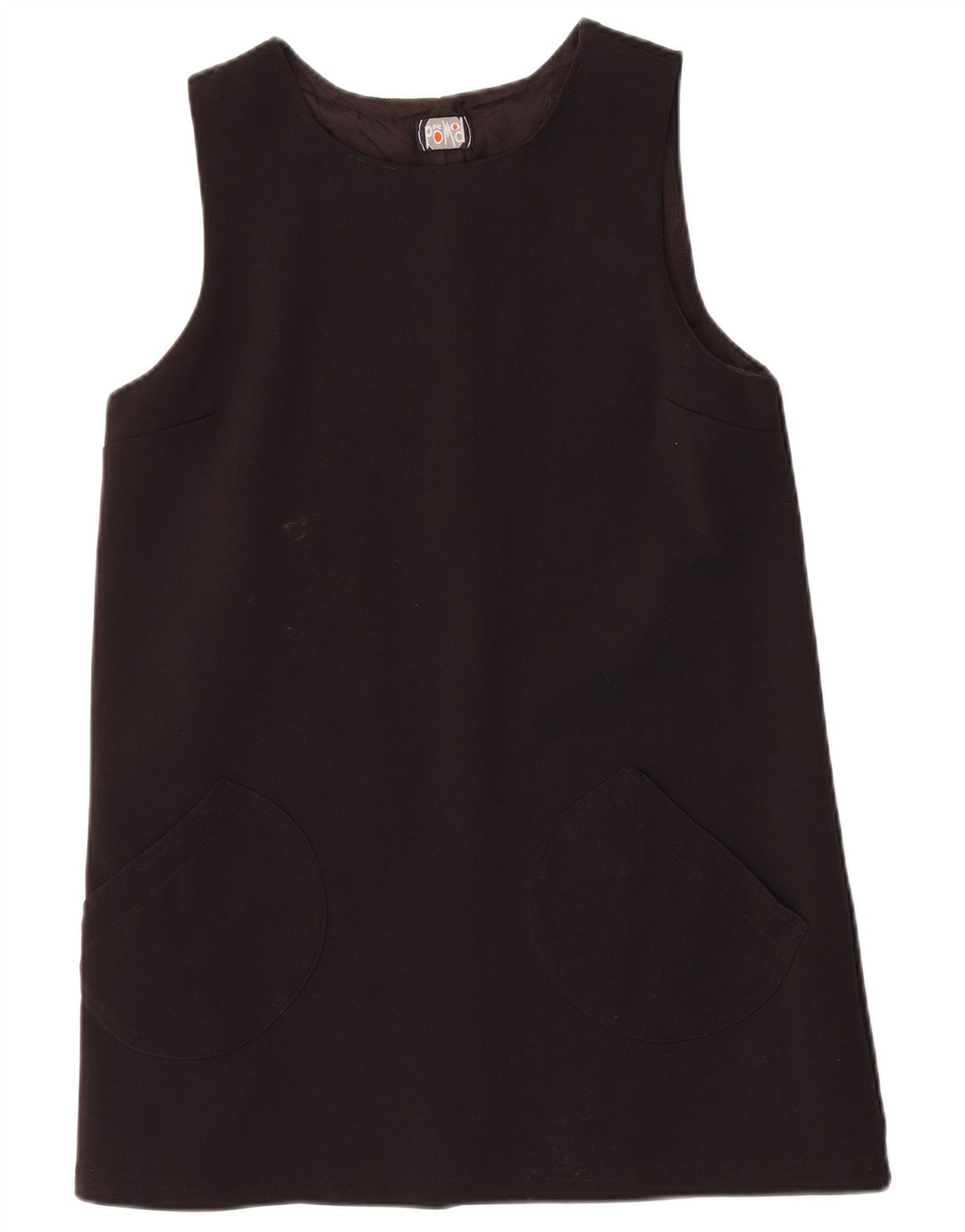 Promod Dame Ærmeløs Shift Dress UK 12 Medium Sort Polyamid