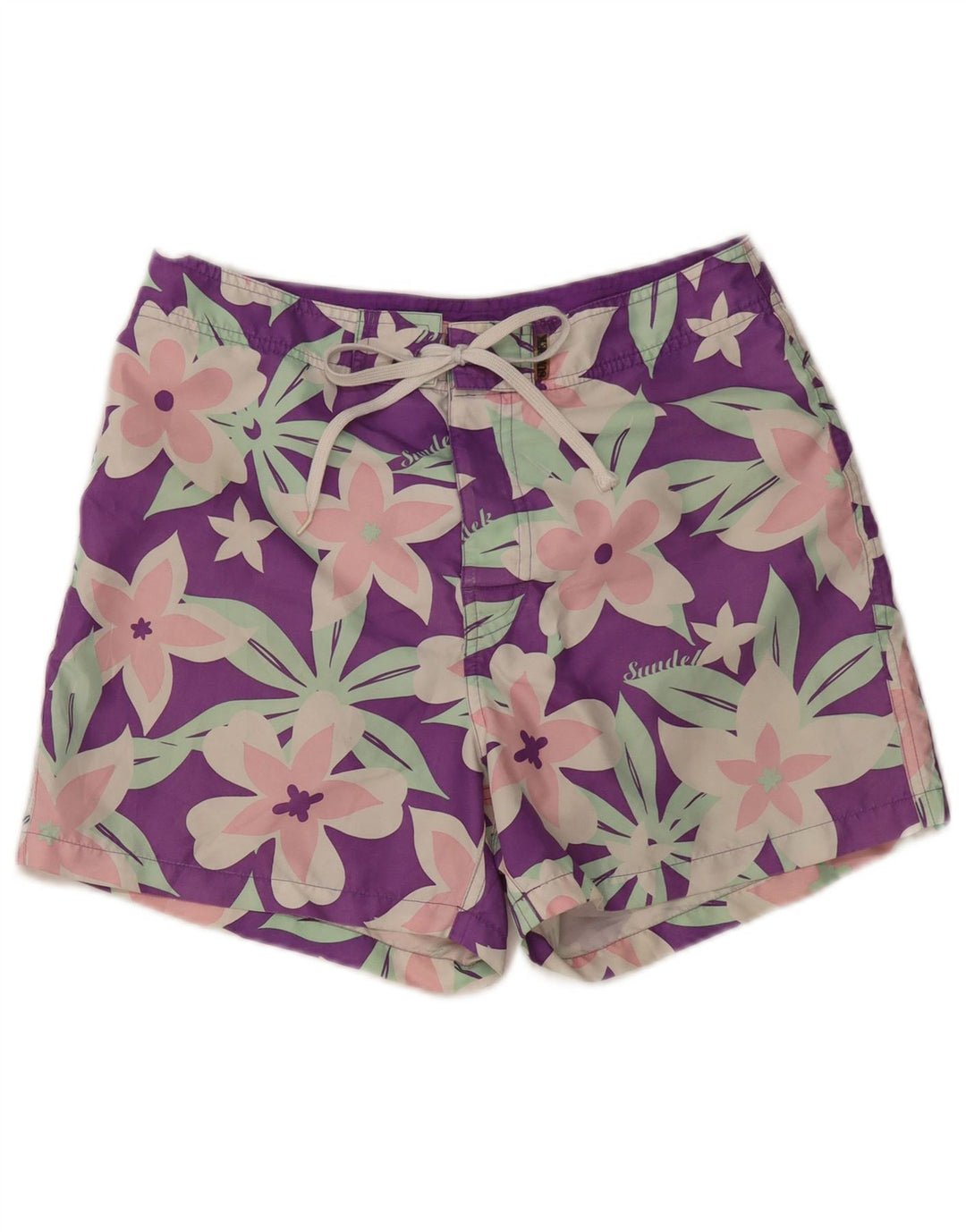 SUNDEK Svømmeshorts til kvinder UK 14 Medium Lilla Floral Polyester