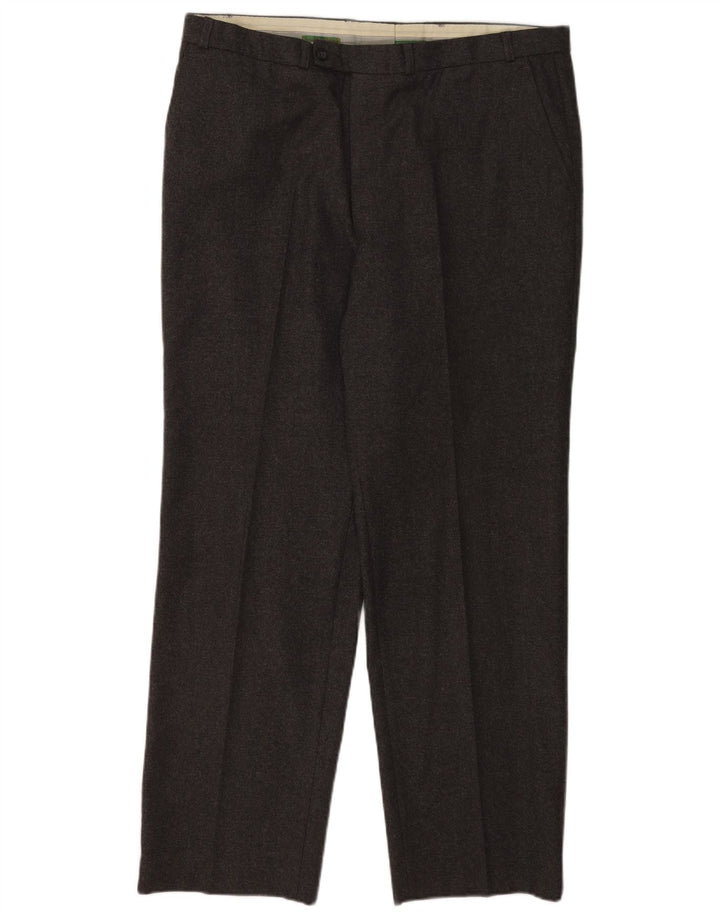C&A Herre Canda Regular Casual Bukser W40 L31 Grå Ny Uld