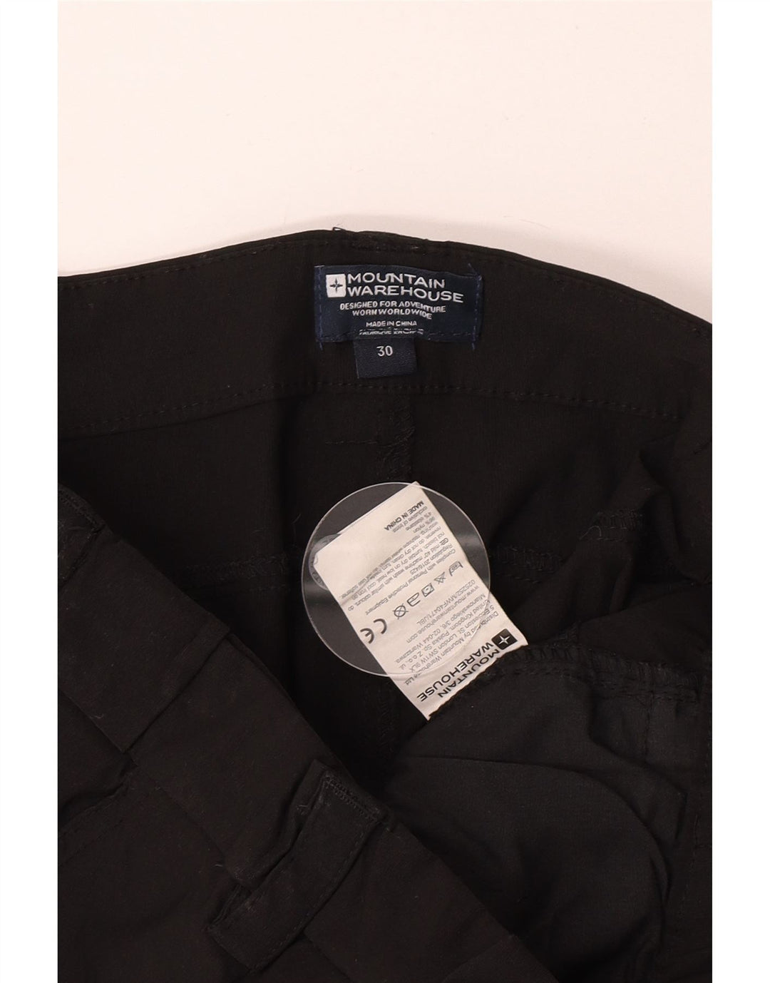 Mountain Warehouse Herre Slim Cargo Bukser W30 L30 Sort Nylon