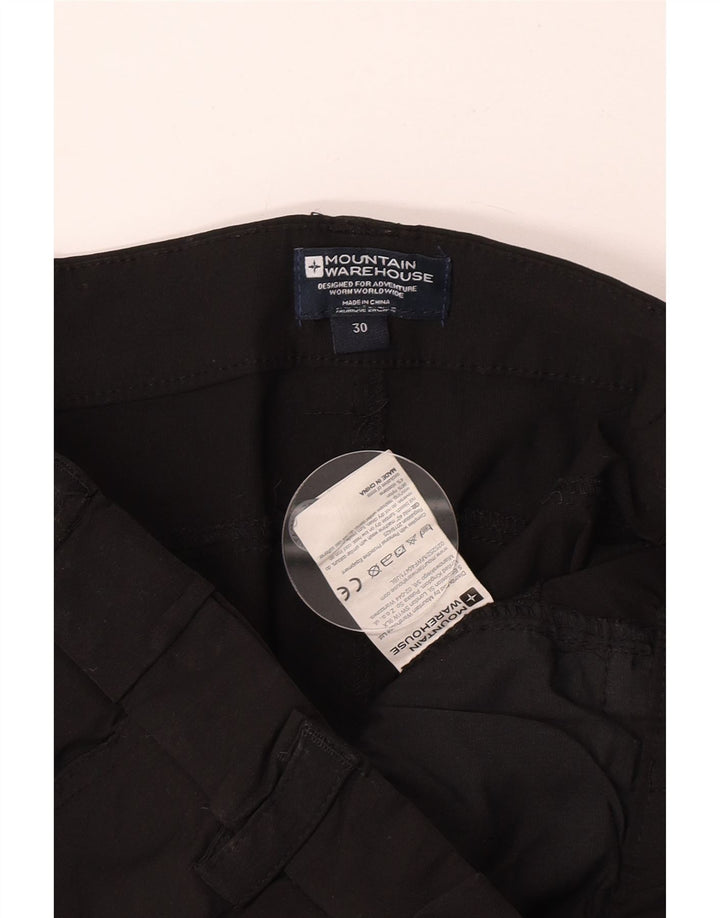 Mountain Warehouse Herre Slim Cargo Bukser W30 L30 Sort Nylon
