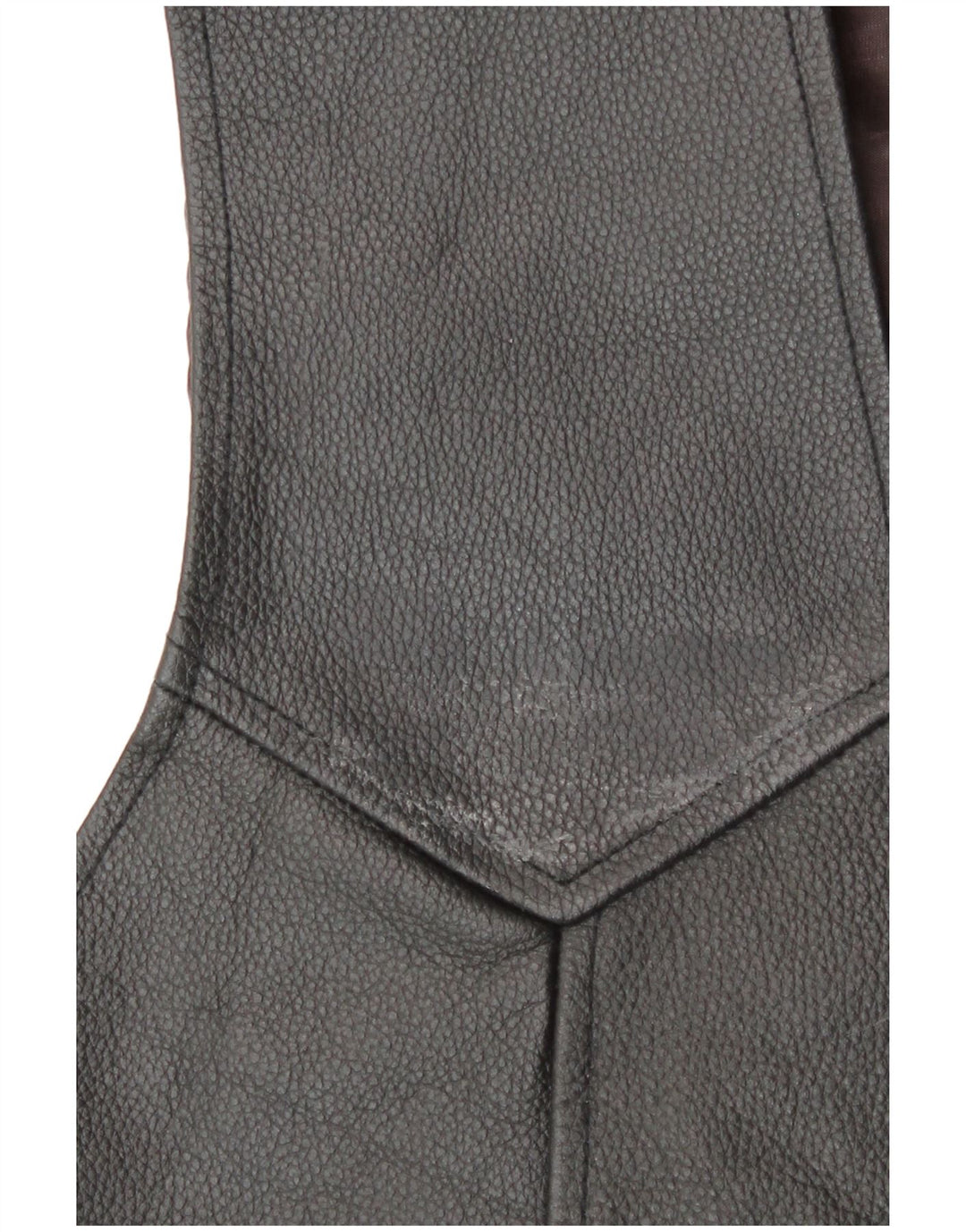 Vintage herre lædervest Medium Black Biker