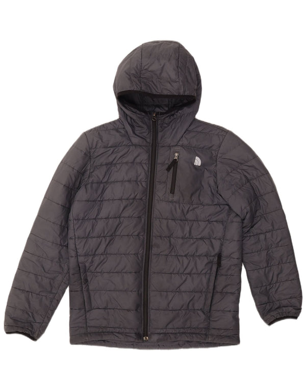 THE NORTH FACE Polstret hættejakke til drenge 14-15 år XL Grå polyester