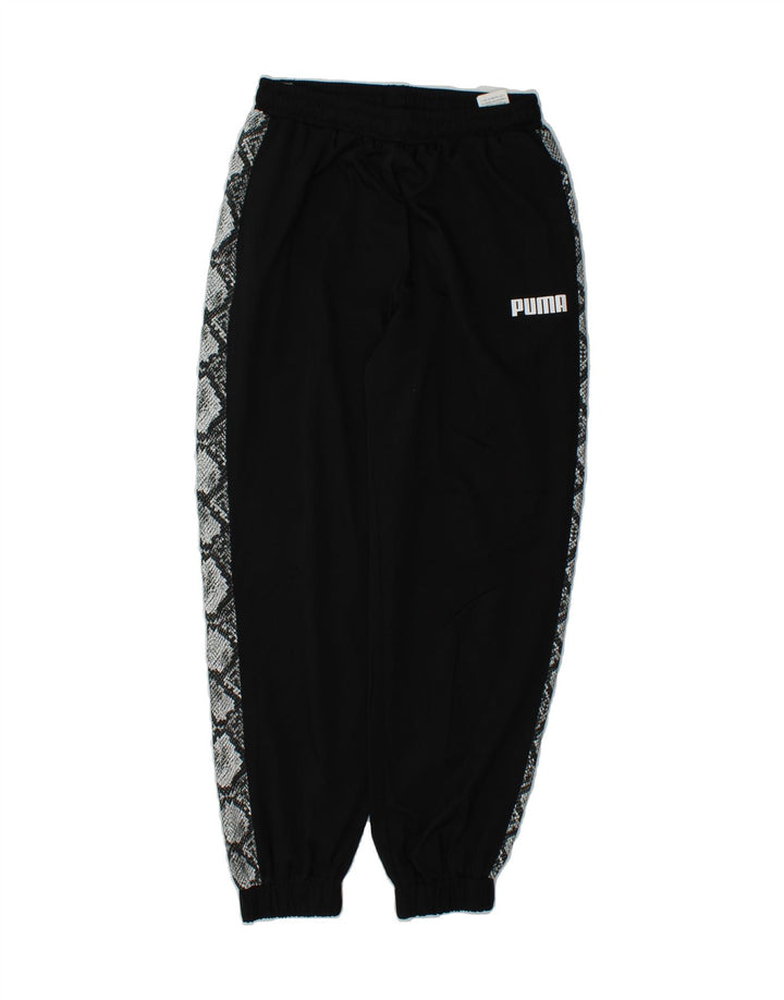 PUMA Mens Tracksuit Trousers Joggers Small  Black Animal Print Polyester Vintage Puma and Second-Hand Puma from Messina Hembry 