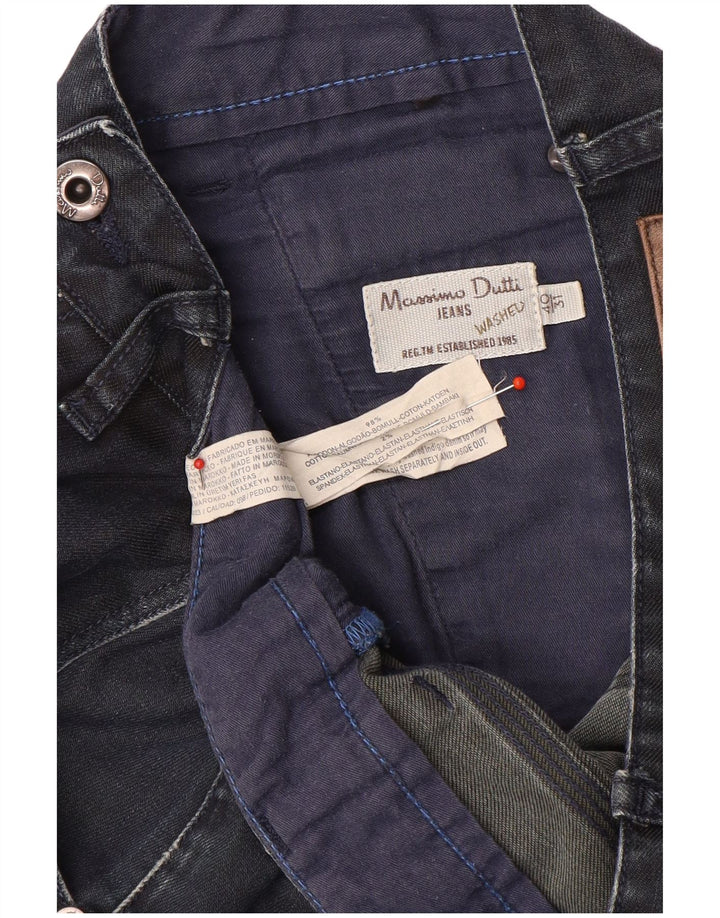 Massimo Dutti Herre Straight Jeans EU 40 Medium W31 L34 Marineblå Bomuld