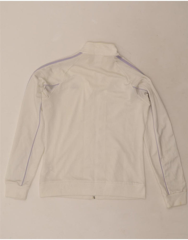 ADIDAS træningsdragt topjakke til kvinder UK 16 Large off white polyester