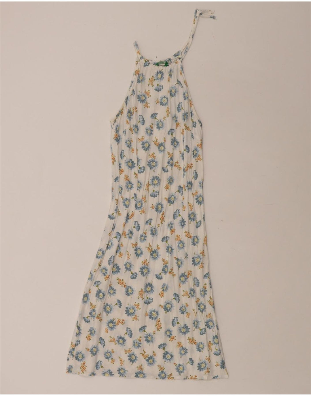 BENETTON Dame Grimekjole UK 8 Small White Floral