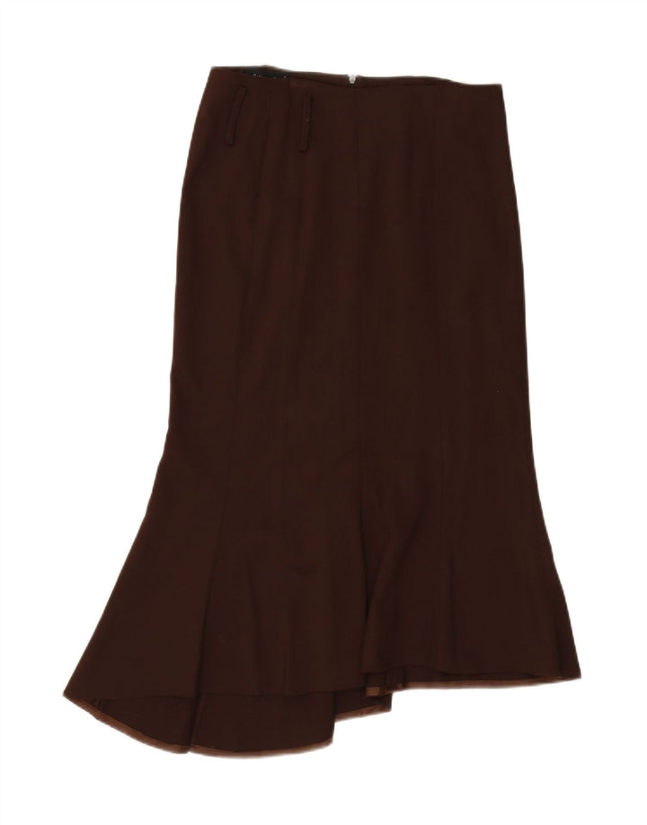 PATRIZIA PEPE Womens Asymmetrical Skirt IT 44 Medium W31  Brown Viscose Vintage Patrizia Pepe and Second-Hand Patrizia Pepe from Messina Hembry 