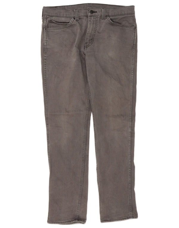 Levi's Herre 511 Slim Jeans W34 L32 Grå Bomuld