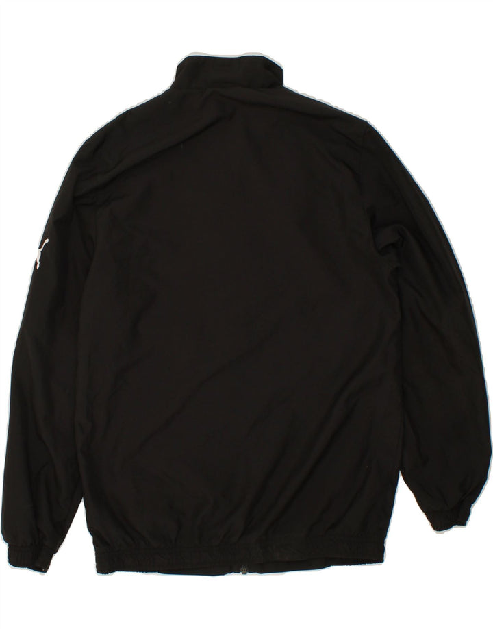 PUMA Boys Tracksuit Top Jacket 13-14 Years XL Black Polyester Vintage Puma and Second-Hand Puma from Messina Hembry 