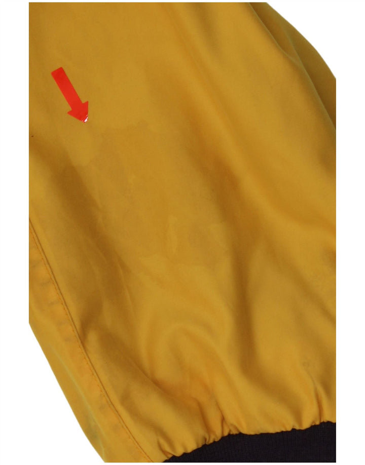 Slam Herre Hooded Bomber Jacket UK 44 2XL Gul Colourblock Polyester