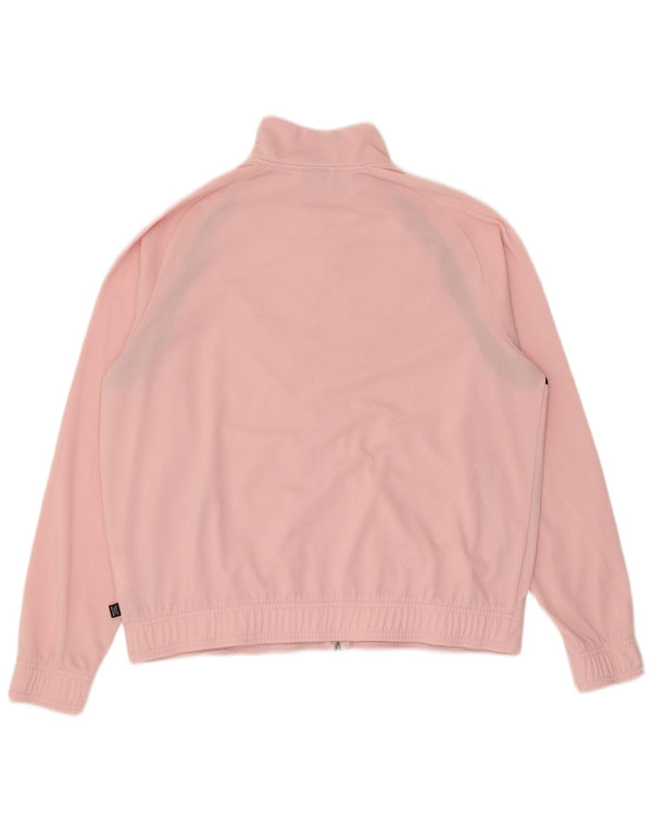 Puma Oversized træningsdragt topjakke til kvinder UK 16 Large Pink Colourblock