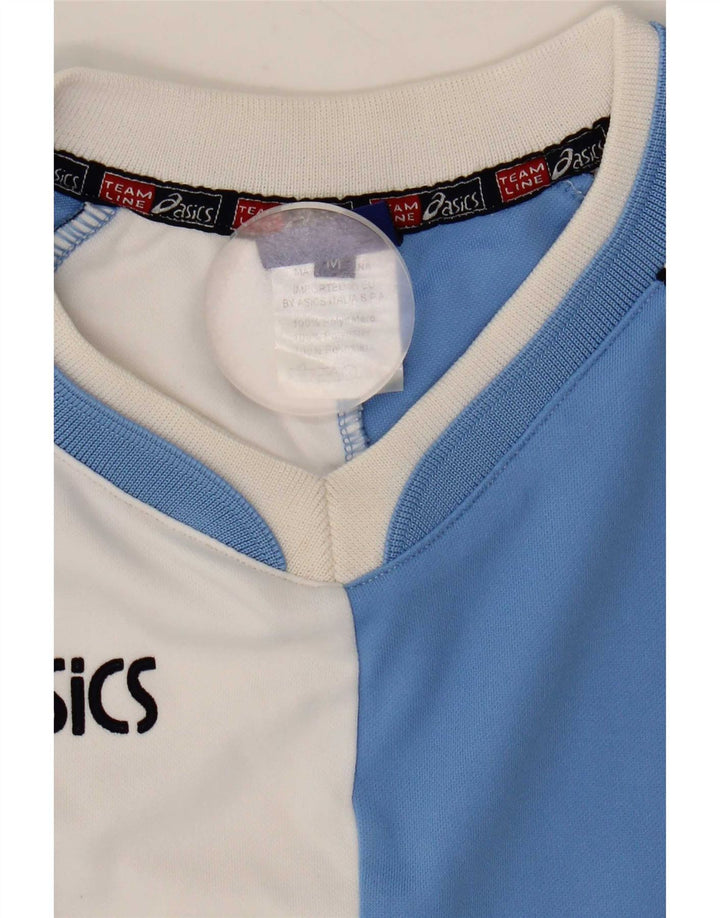 Asics Herre grafisk T-shirt Top Medium Blue Colourblock Polyester