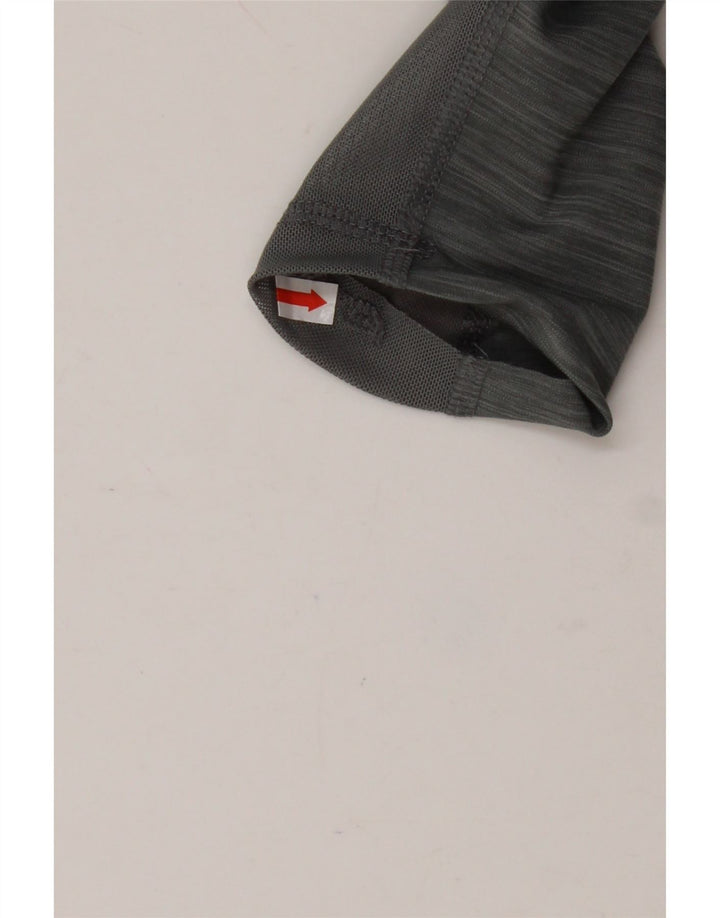 NIKE Dame Dri Fit Grafiske Leggings UK 12 Medium Grey Polyester