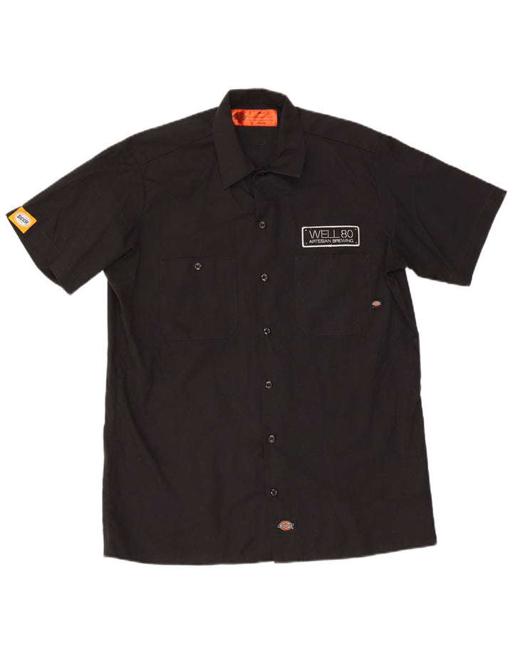 Dickies Herre grafisk kortærmet skjorte medium sort polyester